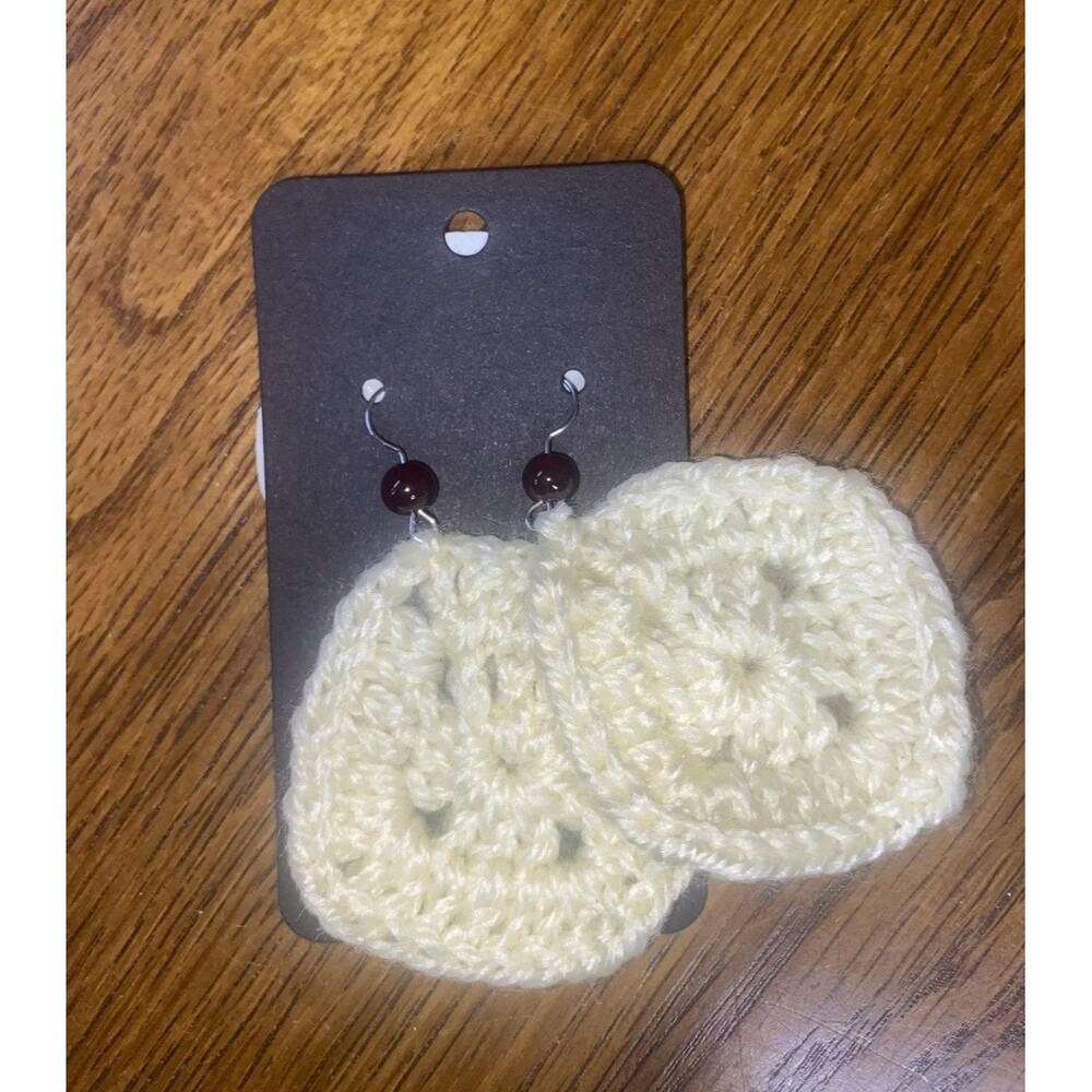 Handmade Granny Square Earrings 2x2 New Lot Of 10 Pair